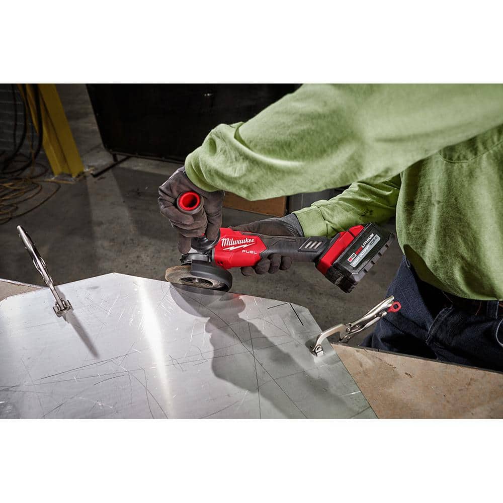 M18 FUEL 18V Lithium-Ion Brushless Cordless 4-1/2 in./5 in. Grinder with Variable Speed & Slide Switch (Tool-Only)