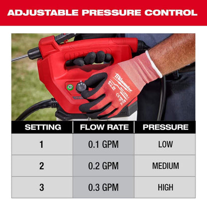 M12 12-Volt 2 Gal. Lithium-Ion Cordless Handheld Sprayer Kit with 2.0 Ah Battery and Charger, Shoulder Strap