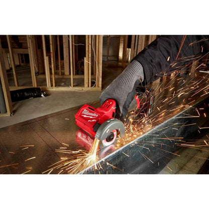 M12 FUEL 12V 3 in. Lithium-Ion Brushless Cordless Cut Off Saw Kit with One 4.0 Ah Battery Charger and Bag