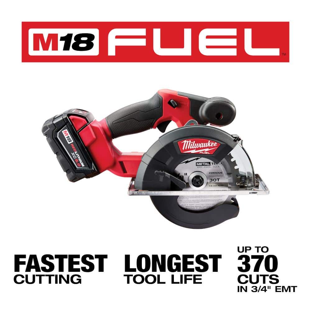 M18 FUEL 18V Lithium-Ion Brushless Cordless Metal Cutting 5-3/8 in. Circular Saw (Tool-Only) w/ Metal Saw Blade