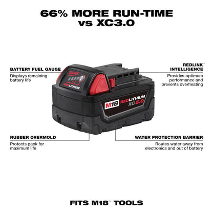 M18 FUEL 18V Lithium-Ion Cordless Brushless 6-1/2 in. Plunge Cut Track Saw w/5.0 Ah Battery