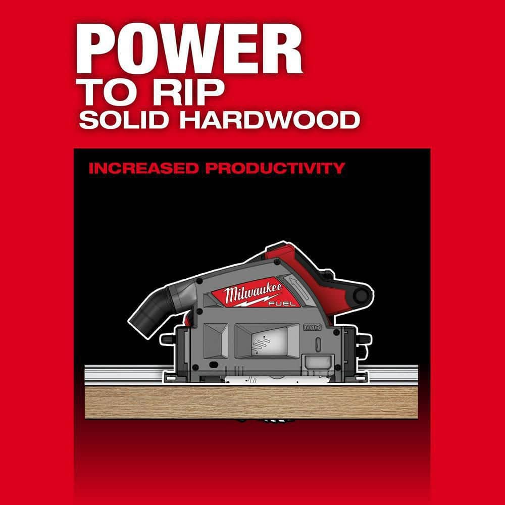 M18 FUEL 18V Lithium-Ion Brushless Cordless 6-1/2 in. Plunge Track Saw PACKOUT Kit with One 6.0 Ah Battery