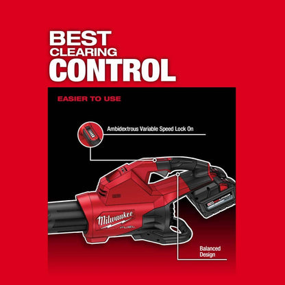 M18 FUEL Dual Battery 145 MPH 600 CFM 18V Lithium-Ion Brushless Cordless Handheld Blower w/ Two 8Ah HO Battery (2-Pack)