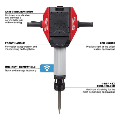 MX FUEL Lithium-Ion Cordless 1-1/8 in. Breaker with Battery and Charger