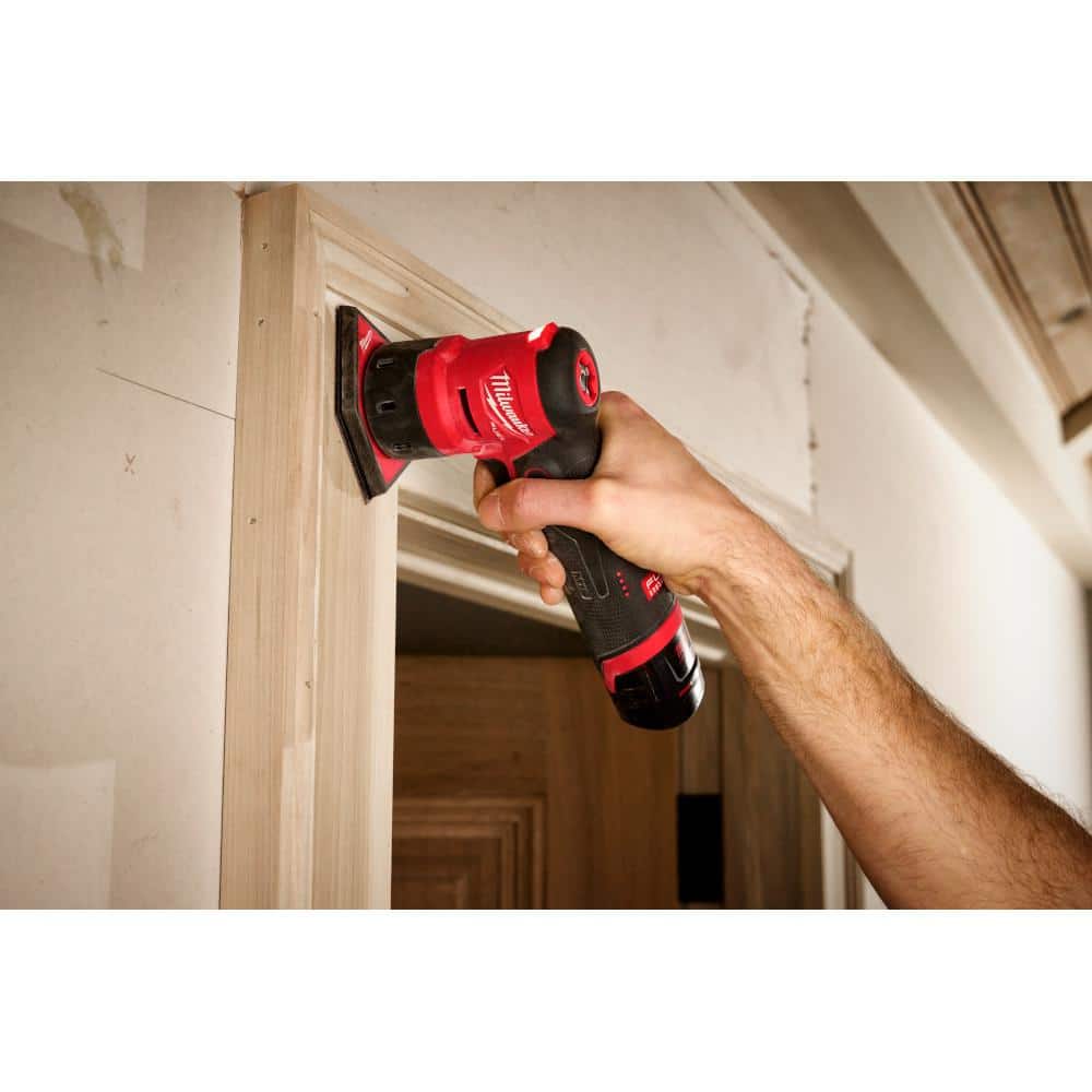 M12 FUEL 12-Volt Lithium-Ion Brushless Cordless Orbital Detail Sander w/XC 4.0 Ah Battery Pack