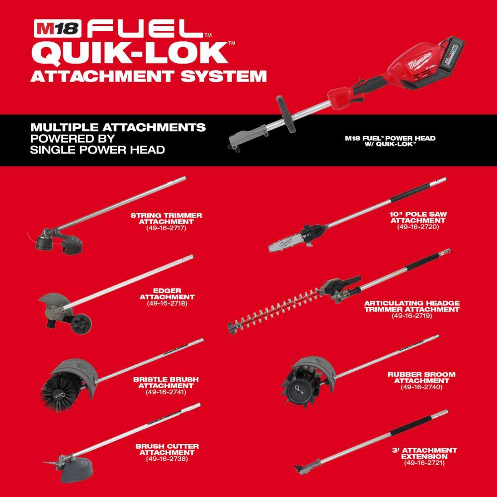 M18 FUEL 3 ft. Extension Attachment for Milwaukee QUIK-LOK Attachment System
