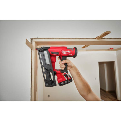 M18 FUEL 18-Volt Lithium-Ion Brushless Cordless Gen II 16-Gauge Angled Finish Nailer (Tool-Only)