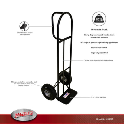 800 lb. Capacity D-Handle Hand Truck