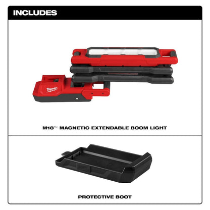 M18 18-Volt Lithium-Ion Cordless 2500 Lumens LED Magnetic Extendable Boom Light (Tool Only)