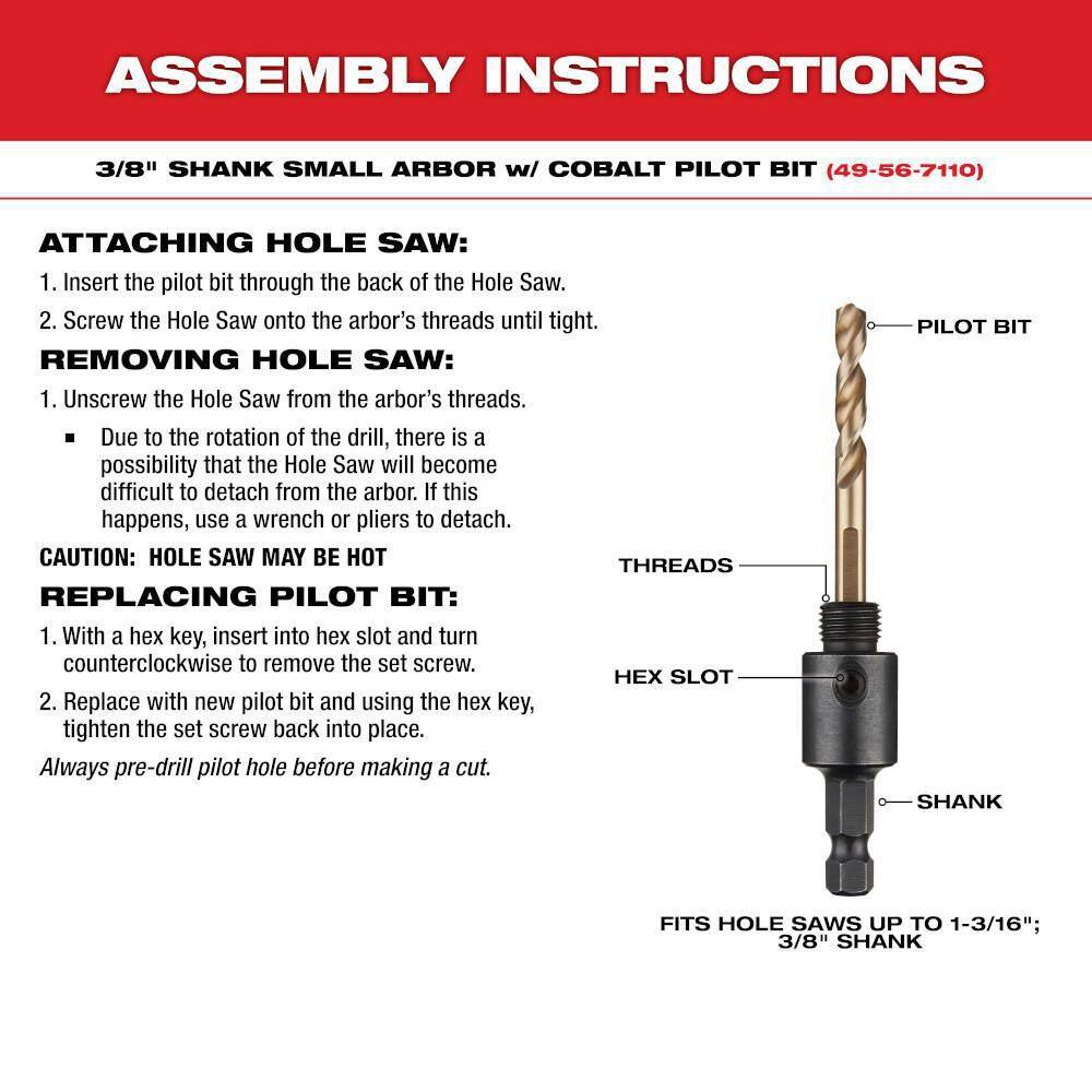 Door Lock Installation Bi-Metal Hole Saw Set