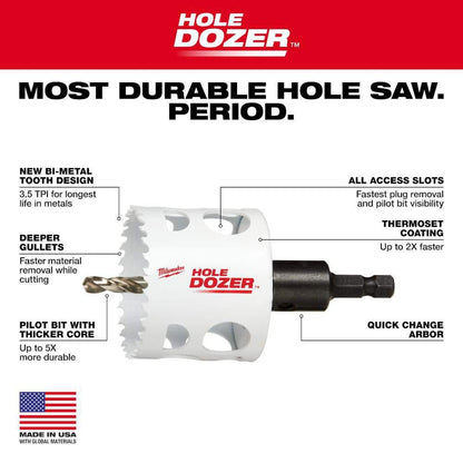 Hole Dozer General Purpose Bi-Metal Hole Saw Set (20-Piece)