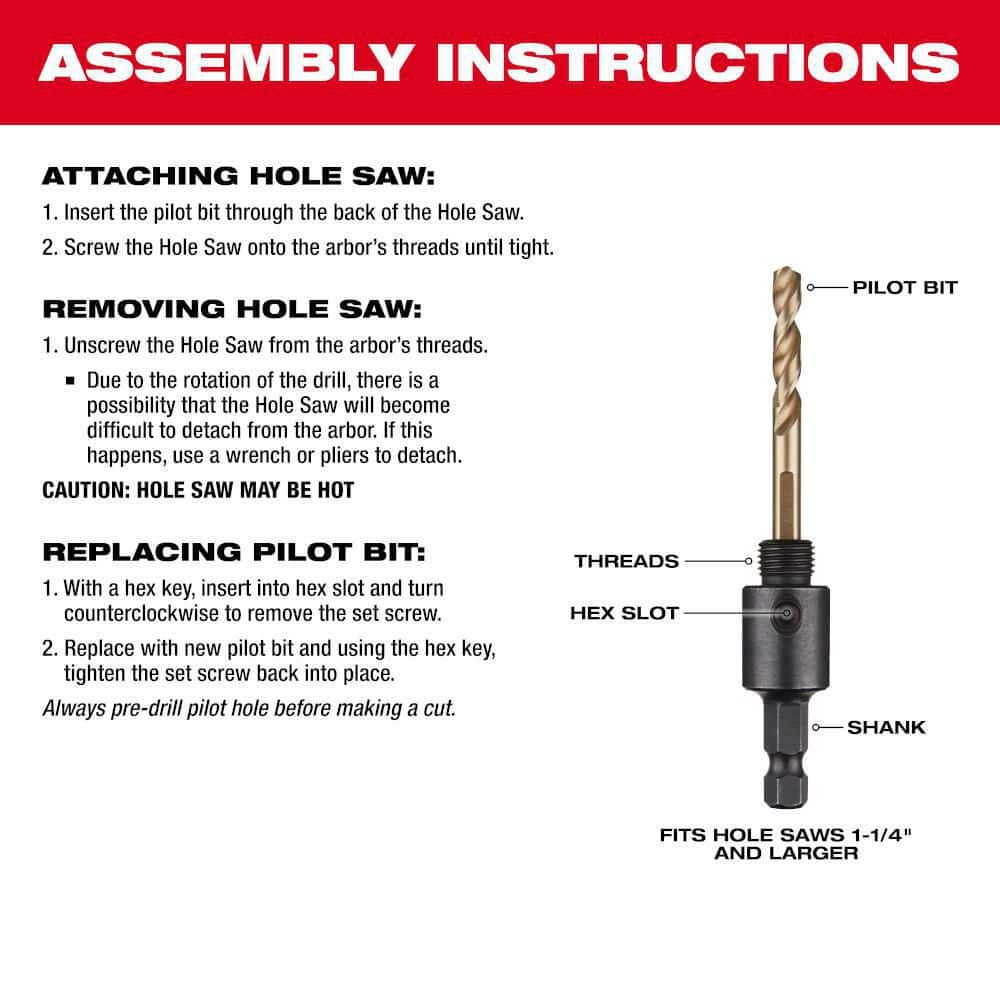 4 in. HOLE DOZER Bi-Metal Hole Saw with 3/8 in. Arbor and Pilot Bit