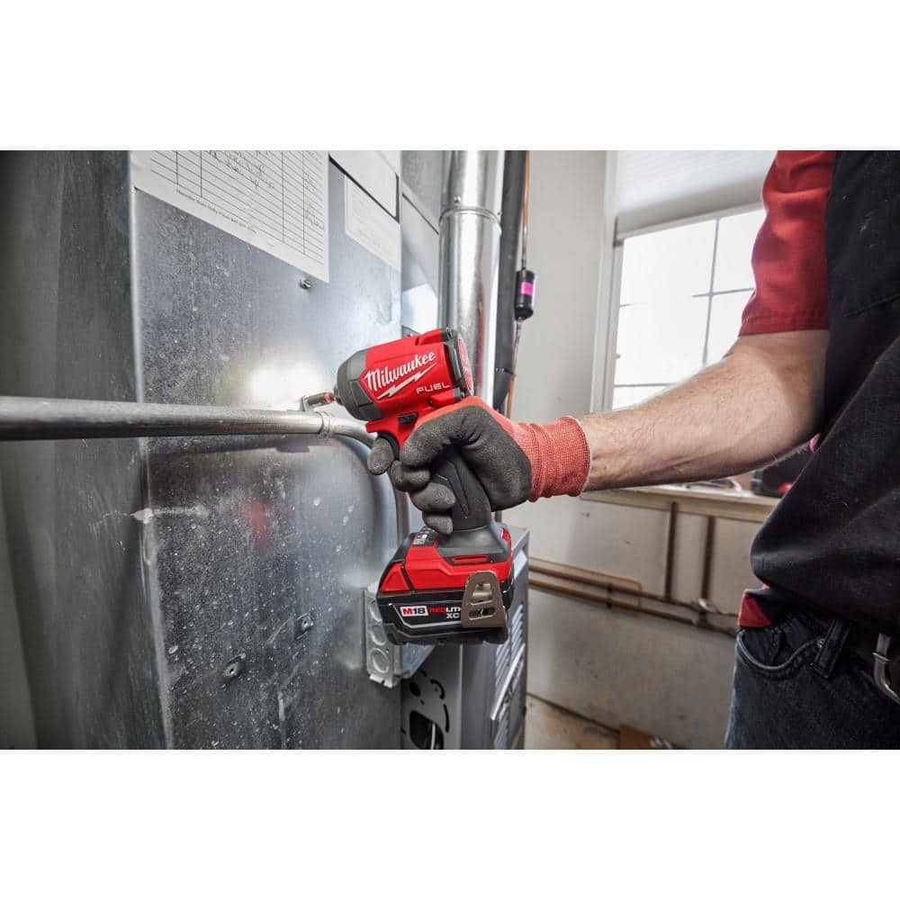 M18 FUEL 18V Lithium-Ion Brushless Cordless 1/4 in. Hex Impact Driver Kit with Two 5.0Ah Batteries Charger Hard Case