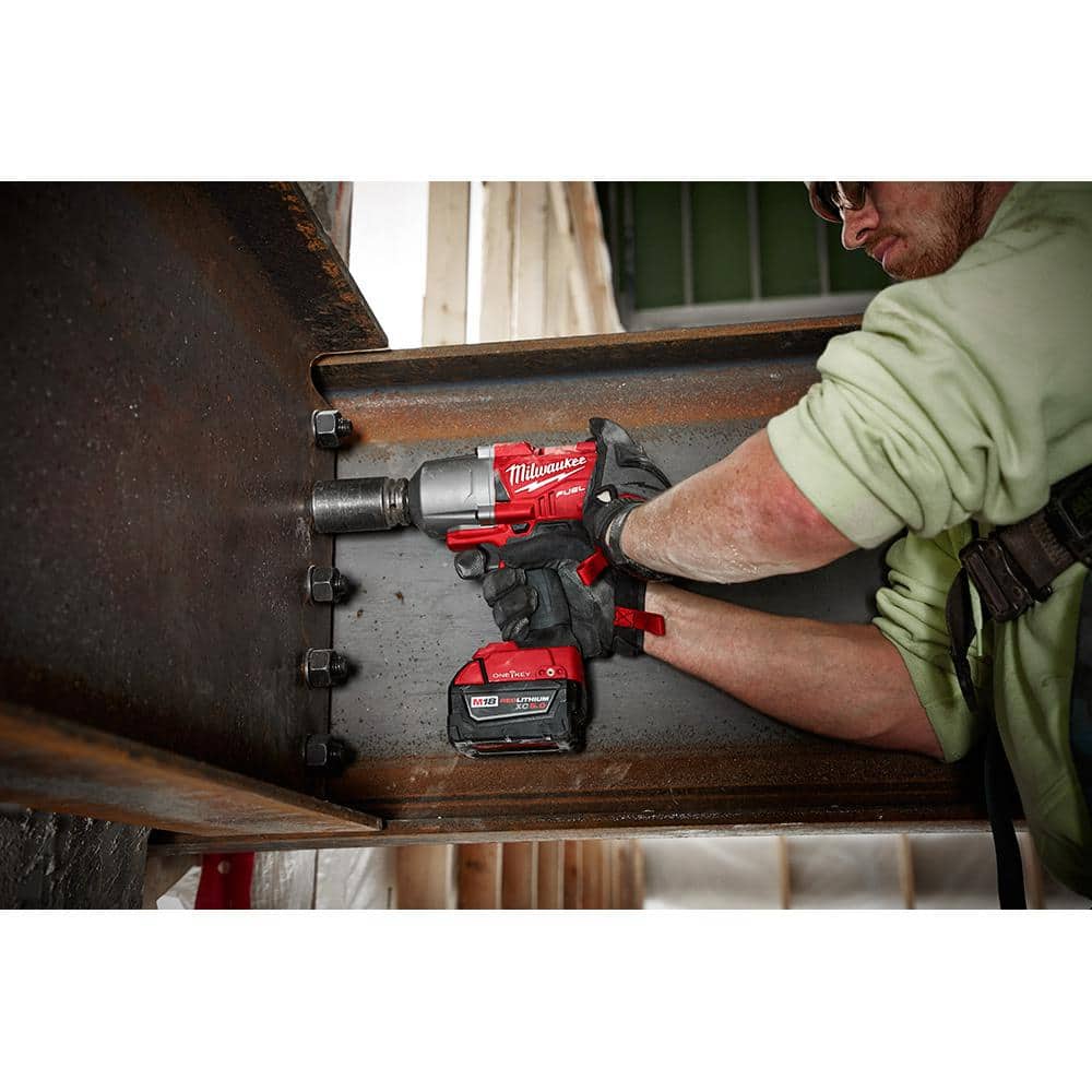 M18 FUEL ONE-KEY 18V Lithium-Ion Brushless Cordless 1/2 in. Impact Wrench with Friction Ring (Tool-Only)