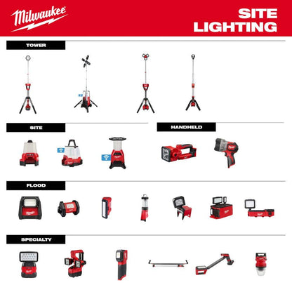 M18 18-Volt Lithium-Ion Cordless 6,000 Lumens Rocket Dual Power Tower Light with Charger (Tool-Only)