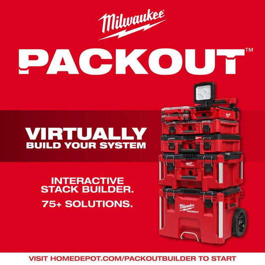 M18 18-Volt Lithium-Ion Cordless PACKOUT 3000 Lumens LED Light with Built-In Charger