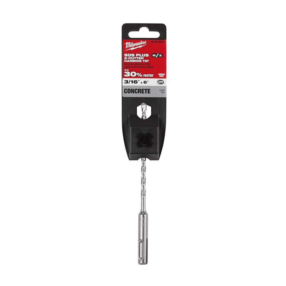 3/16 in. x 6 in. 2-Cutter SDS-PLUS Carbide Drill Bit
