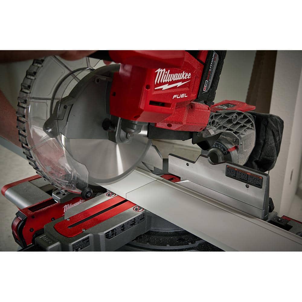 M18 FUEL 18V Lithium-Ion Brushless 10 in. Cordless Dual Bevel Sliding Compound Miter Saw with 8-1/4 in. Table Saw
