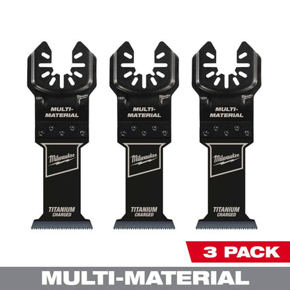 1-3/8 in. Titanium Bi-Metal Universal Fit Wood and Metal Cutting Multi-Tool Oscillating Blade (3-Pack)