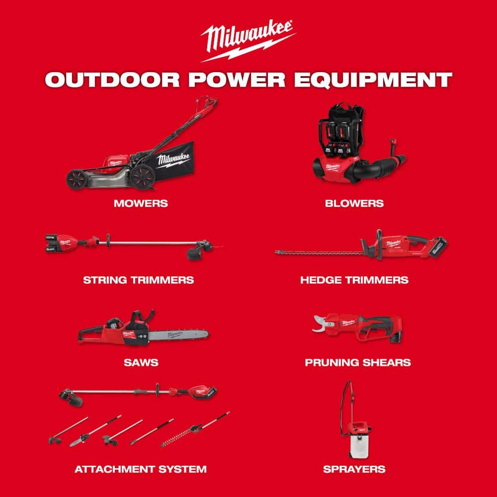 M18 FUEL 18V Lithium-Ion Brushless Cordless QUIK-LOK String Trimmer/Blower Combo Kit w/Pole Saw Attachment (3-Tool)