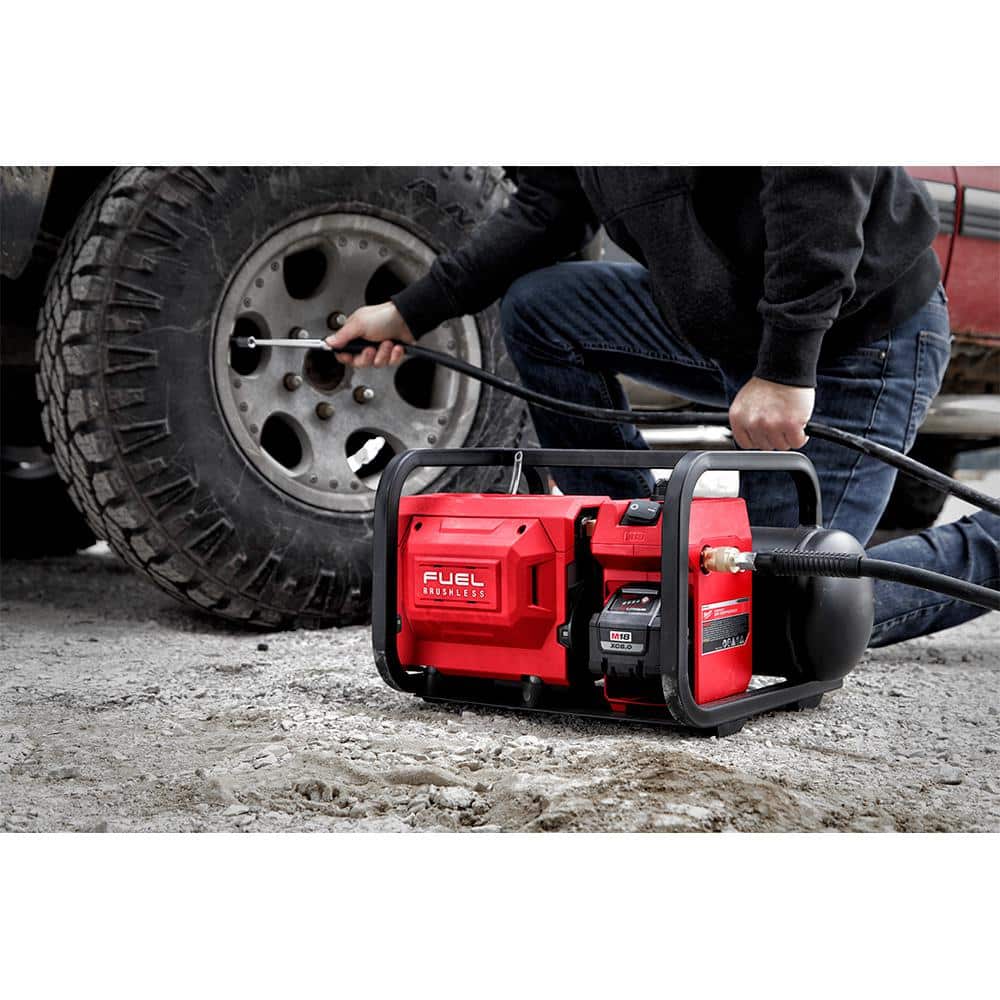 M18 FUEL 18-Volt Lithium-Ion Brushless Cordless 2 Gal. Electric Compact Quiet Compressor (Tool-Only)