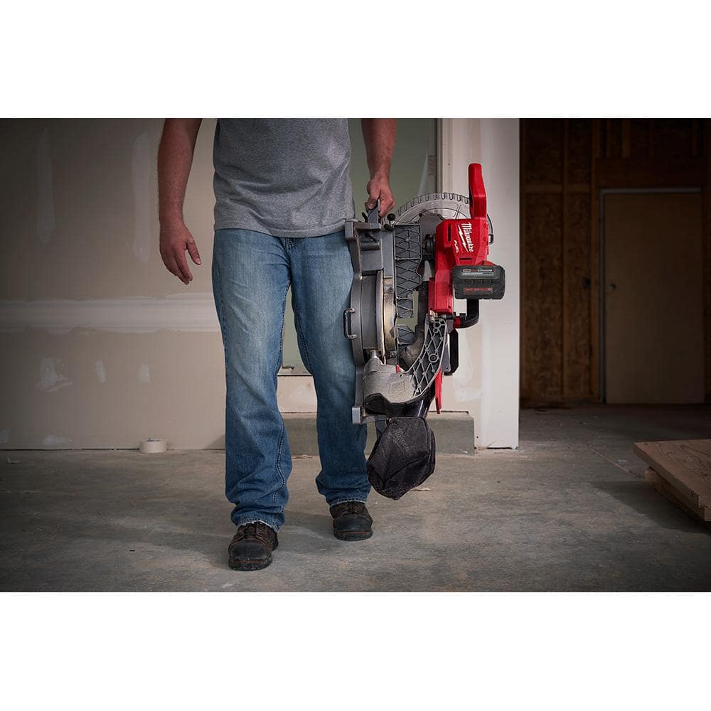 M18 FUEL ONE-KEY 18-Volt Lithium-Ion Brushless Cordless 8-1/4 in. Table Saw with Stand and 10 in. Miter Saw with Stand