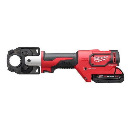 M18 18V Lithium-Ion Cordless Force Logic 600 MCM Crimper Kit with 600 MCM Copper U-Style Die Kit
