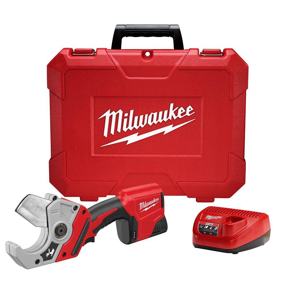 M12 12V Lithium-Ion Cordless PVC Shear Kit with One 1.5 Ah Battery, Charger and Hard Case