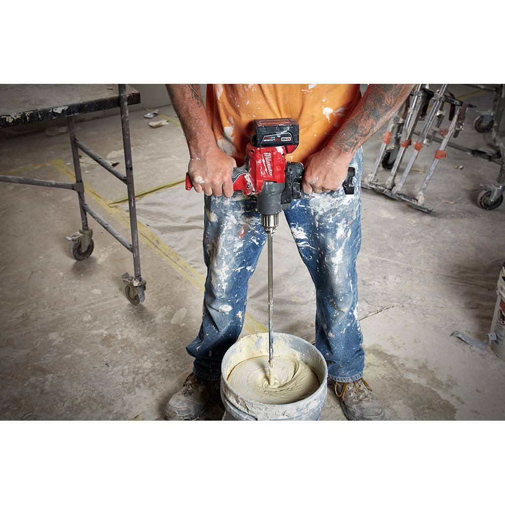 M18 FUEL 18V Lithium-Ion Brushless Cordless 1/2 in. Mud Mixer (Tool-Only)