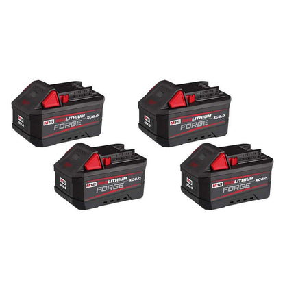 M18 18V 6.0 Ah Lithium-Ion REDLITHIUM FORGE Battery (4-Pack)