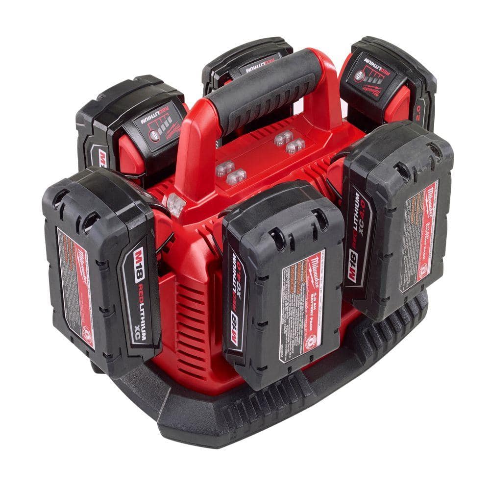 M18 18-Volt Lithium-Ion 6-Port Sequential Battery Charger