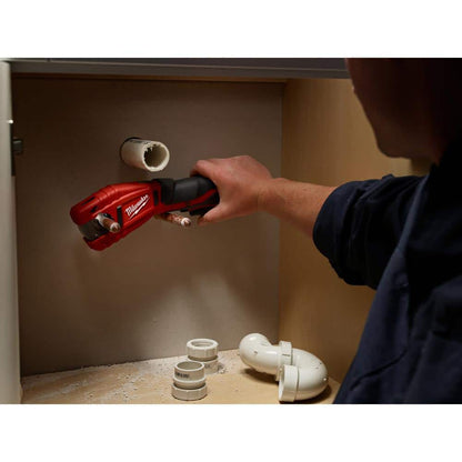 M12 12-Volt Lithium-Ion Force Logic Cordless Press Tool Kit with M12 Copper Tubing Cutter (3 Jaws Included)