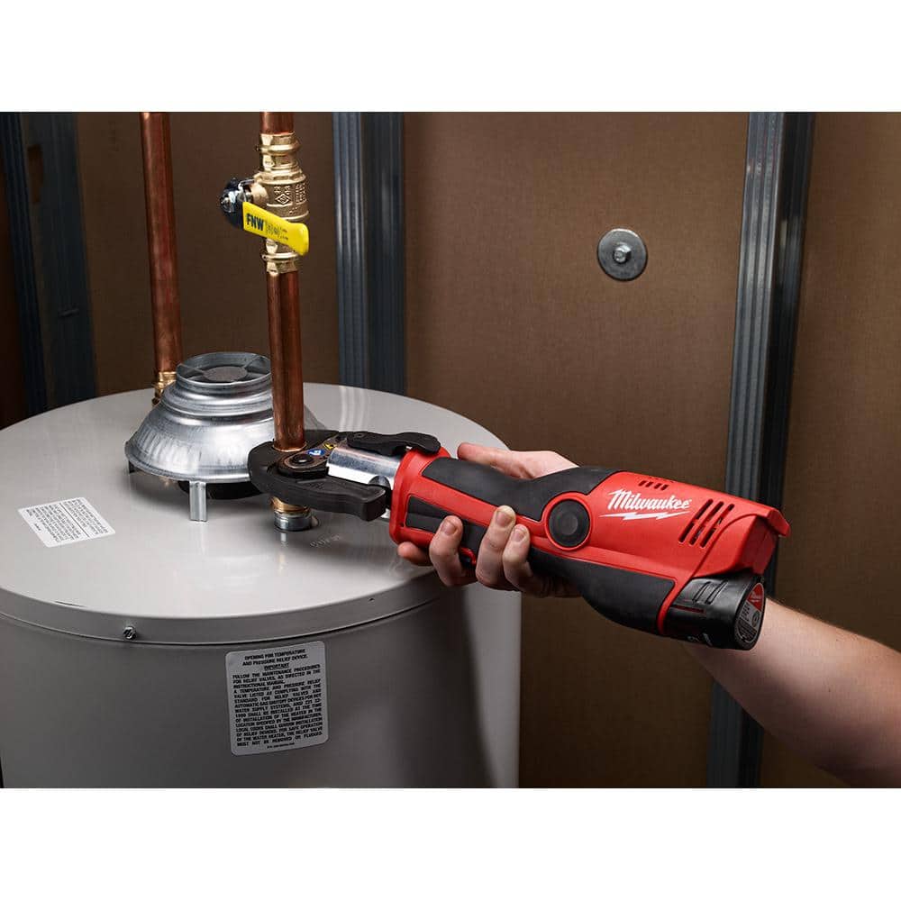 M12 12-Volt Lithium-Ion Force Logic Cordless Press Tool Kit with 1/2 in. to 1 in. Iron Pipe Jaws (6-Jaws Included)