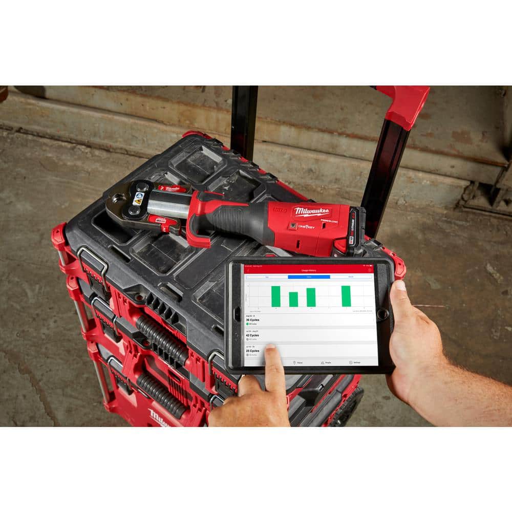 M18 18V Lithium-Ion Brushless Cordless FORCE LOGIC Press Tool Kit with 1/4 in. - 7/8 in. ACR Jaws (6-Jaws Included)