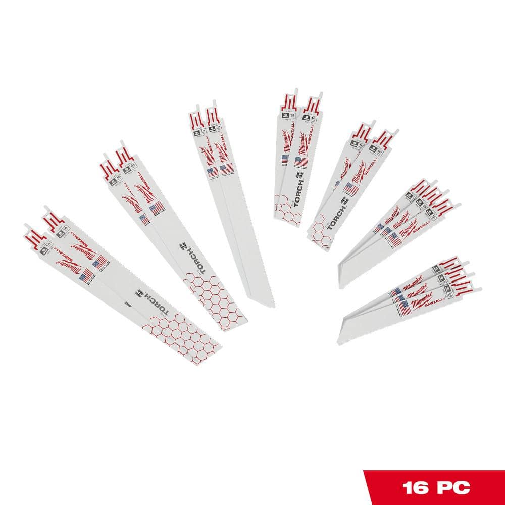 SAWZALL Metal Cutting Bi-Metal Reciprocating Blade Set (16 Piece)