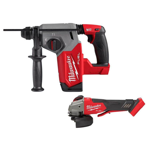 M18 FUEL 18V Lithium-Ion Brushless Cordless 1 in. SDS-Plus Rotary Hammer (Tool-Only) with 4-1/2 in./5 in. Grinder
