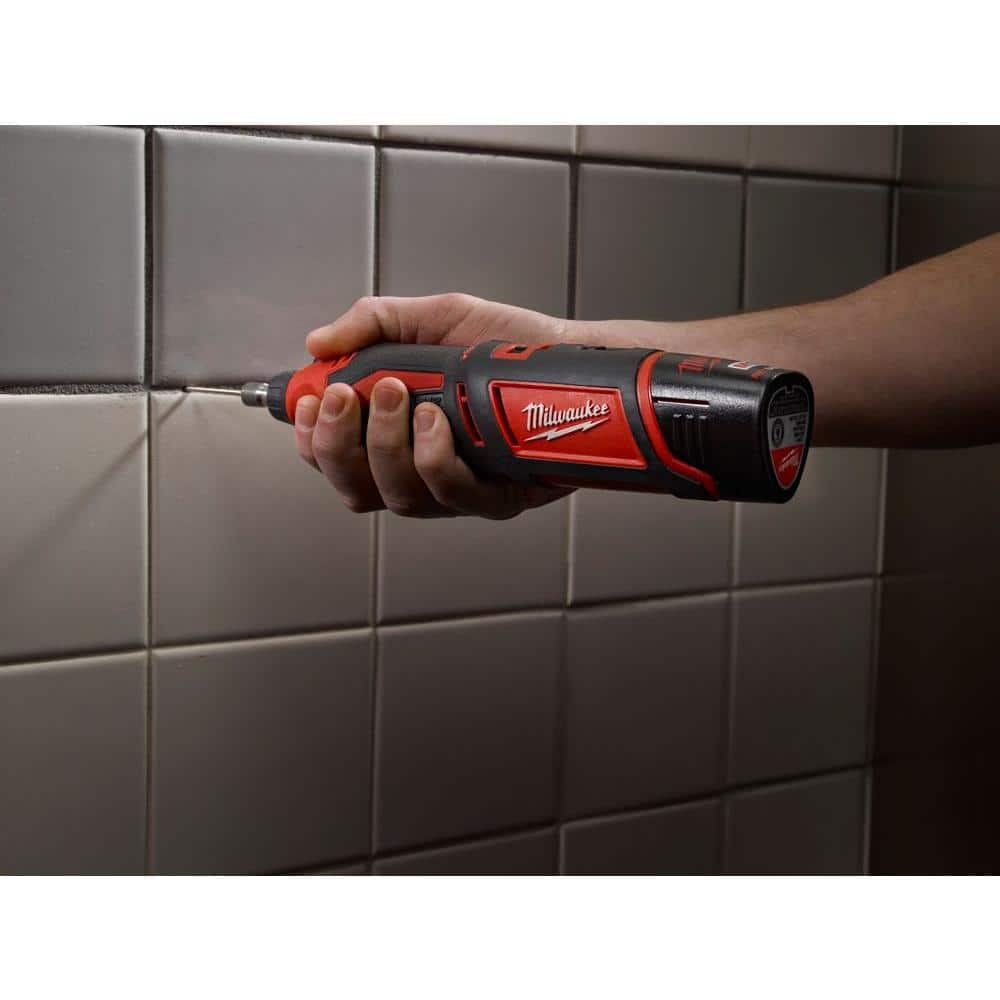 M12 12V Lithium-Ion Cordless Rotary Tool w/Compact Battery Pack 2.0Ah and Charger Starter Kit