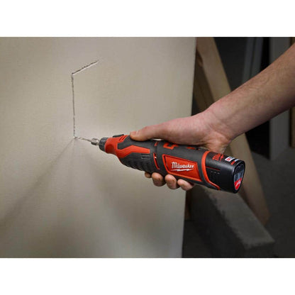 M12 12V Lithium-Ion Cordless Rotary Tool w/Compact Battery Pack 2.0Ah and Charger Starter Kit