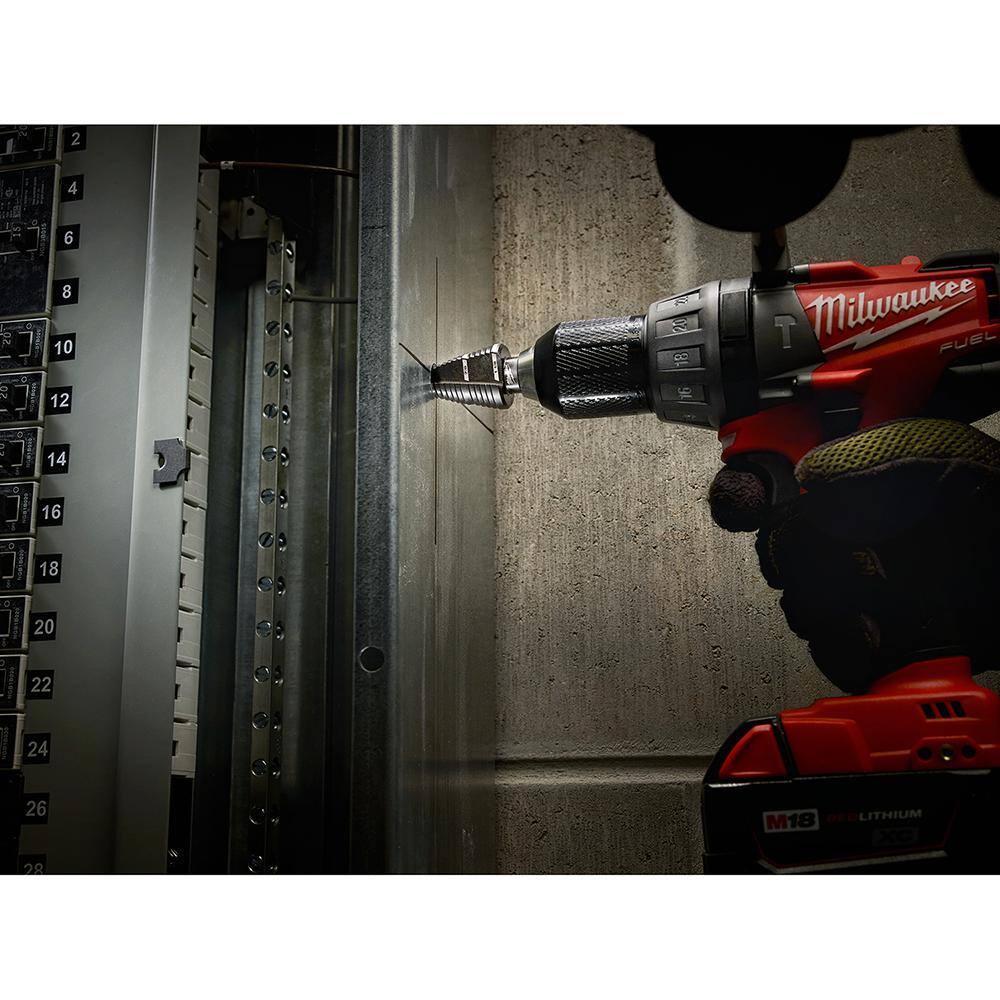 7/8 in. - 1-1/8 in. #9 Black Oxide Step Drill Bit (2-Steps)