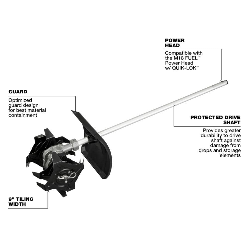 M18 FUEL QUIK-LOK Cultivator Attachment (Tool-Only)