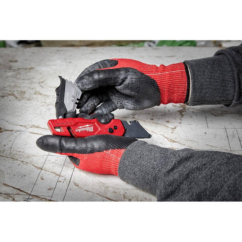 FASTBACK Folding Utility Knife and Compact Folding Utility Knife with Blade Storage and Gut Hook (2-Piece)