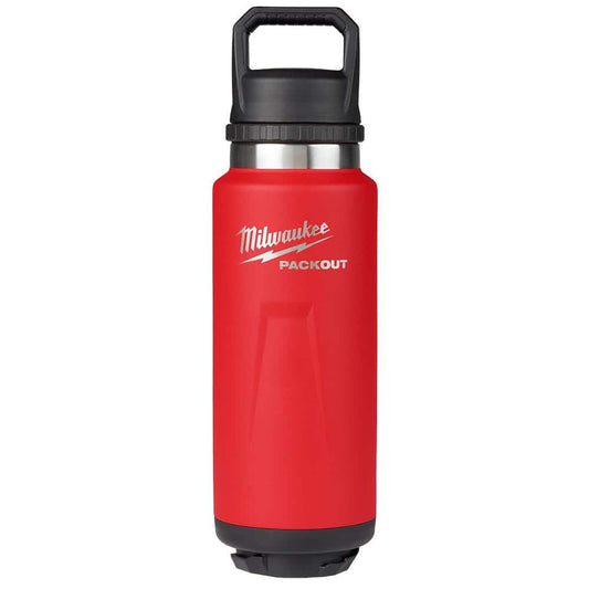 PACKOUT Red 36 oz. Insulated Bottle with Chug Lid