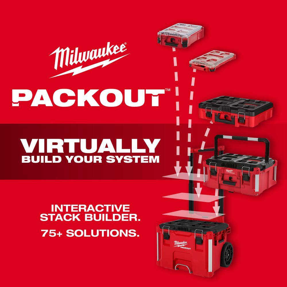 PACKOUT 5-Compartment Low-Profile Compact Small Parts Organizer