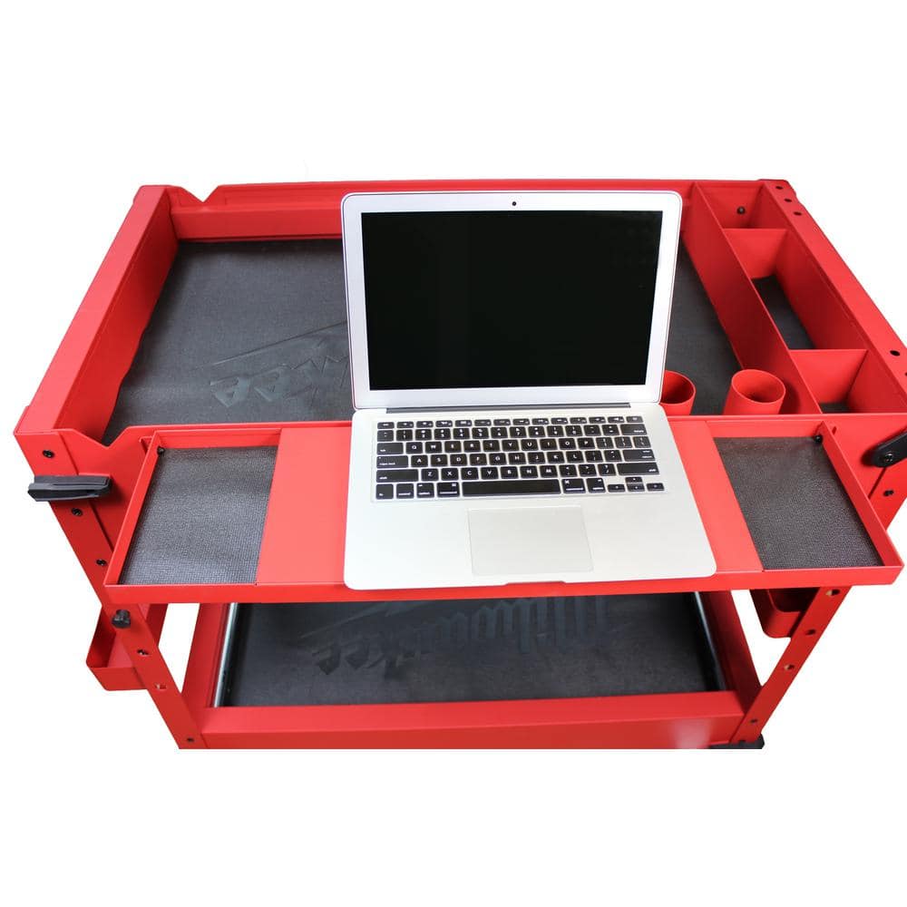 40 in. 2-Drawer Steel Work Cart