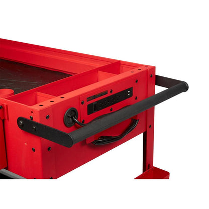 40 in. 2-Drawer Steel Work Cart