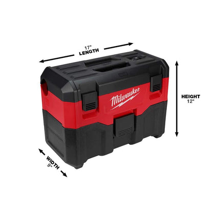 M18 18-Volt 2 Gal. Lithium-Ion Cordless Wet/Dry Vacuum w/One 5.0 Ah and One 2.0 Ah Battery and Charger