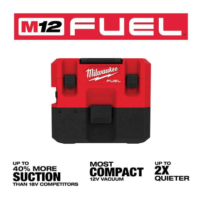 M12 FUEL 12-Volt Lithium-Ion Cordless 1.6 Gal. Wet/Dry Vacuum (Vacuum-Only)
